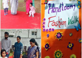 Pre - Primary - Handloom Fashion Show With Family - 2024